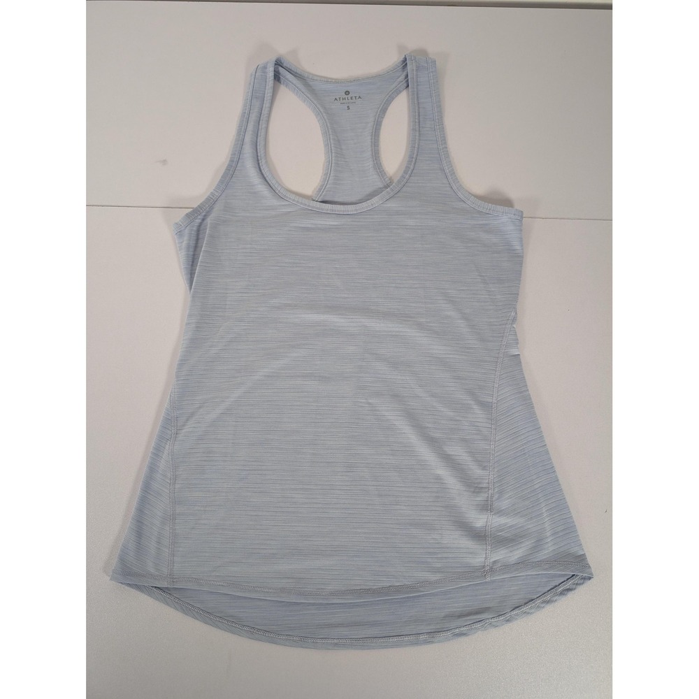 Athleta Tank Top Womens‎ Small Blue Racerback Lightweight Stretch Athletic Gym